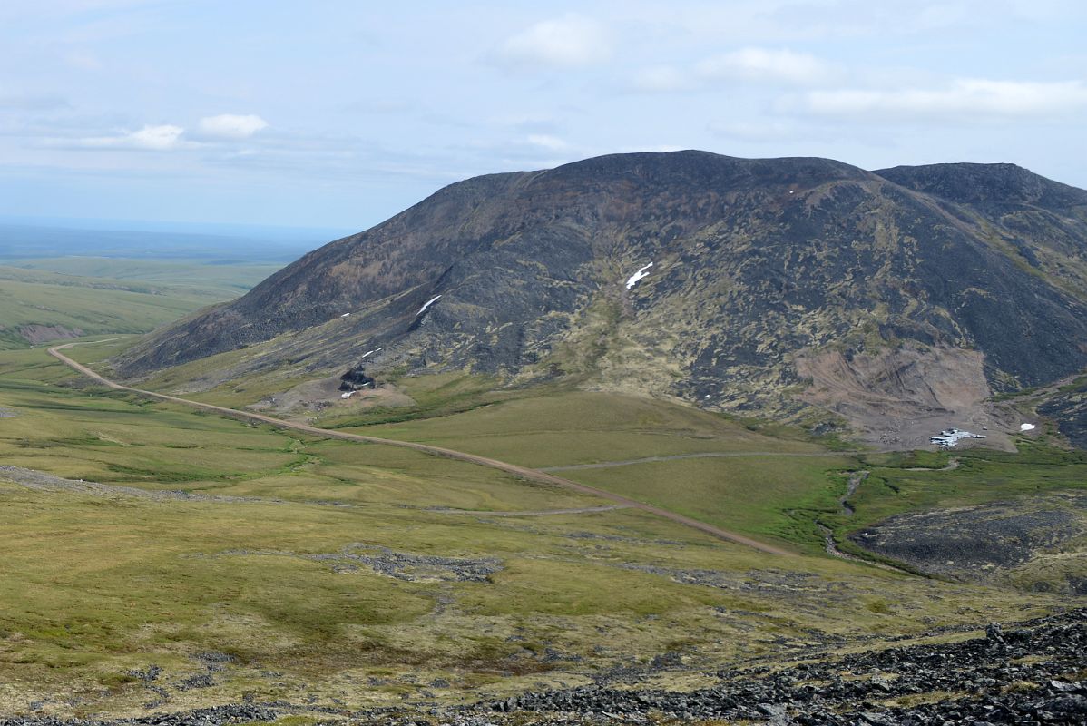 13E A Side Road Leads To Some Equipment In The Richardson Mountains From Communication Tower Near The Dempster Highway On Day Tour From Inuvik To Arctic Circle